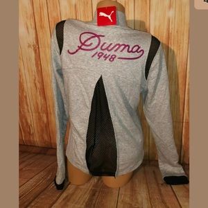 Puma sweater zip front med